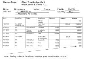 example of a trust account ledger