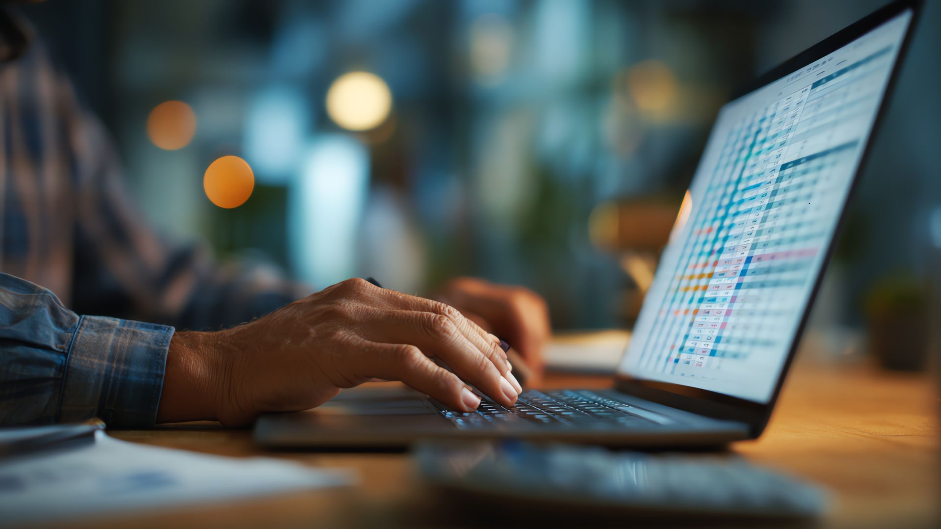bookkeeper adding up construction materials cost 